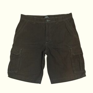 Men’s Brown Cargo Shorts, 36